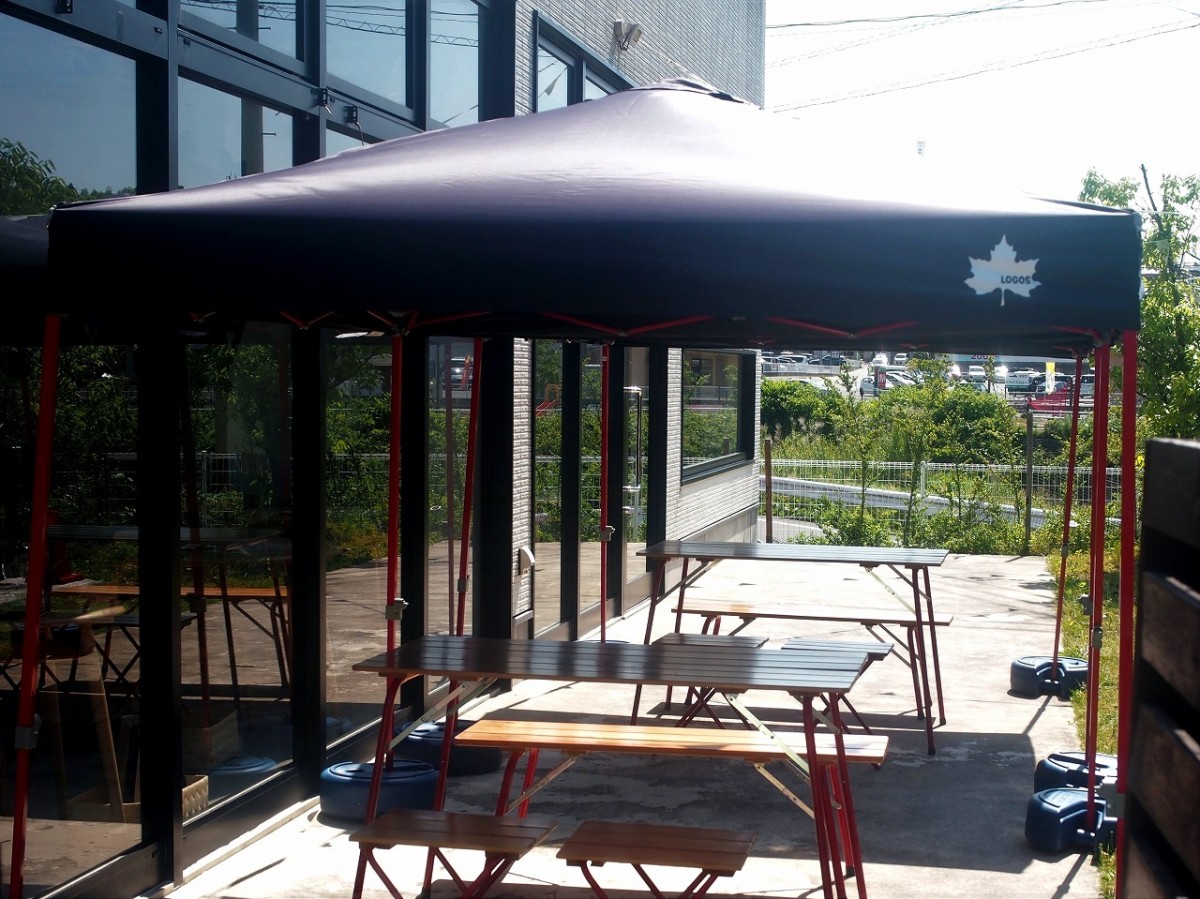 島根県松江市のカフェ『ハウス』のガーデンテラス