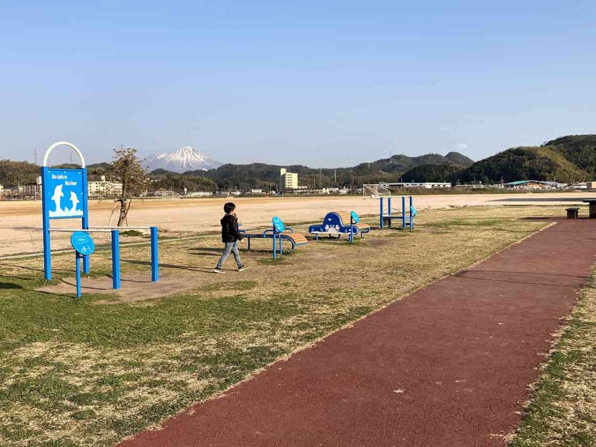 島根県安来市にある『中海ふれあい公園』の様子