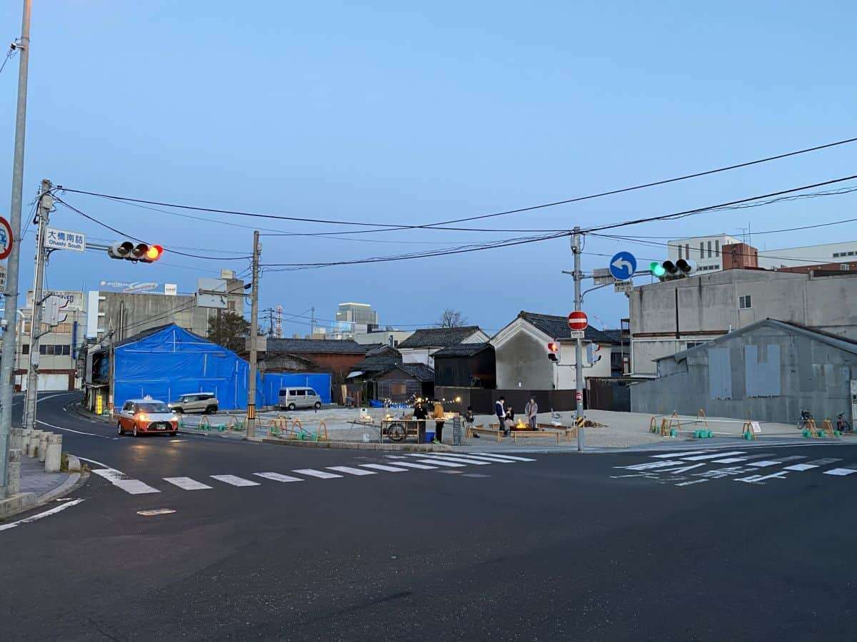 松江市_イベント_リヤカー屋台ROKKAKU_ロッカク_焚火