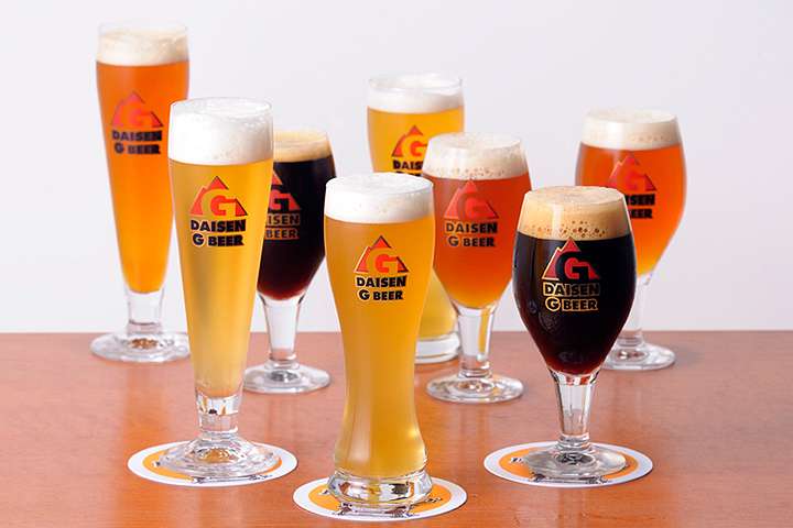 鳥取県伯耆町にある地ビールレストラン『ビアホフ ガンバリウス』の大山Gビール