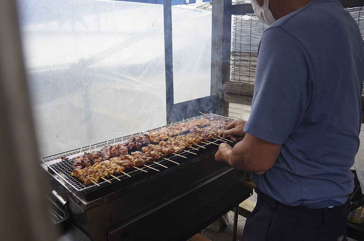 20210928おでかけマンスリー島根35_出雲坂根駅_焼き鳥