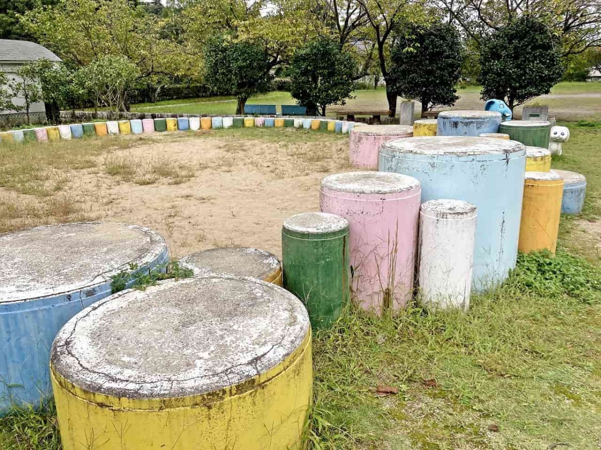 鳥取市鹿野町_公園_遊具_すべり台_おすすめ_ピクニック_鹿野町温泉公園_駐車場_場所