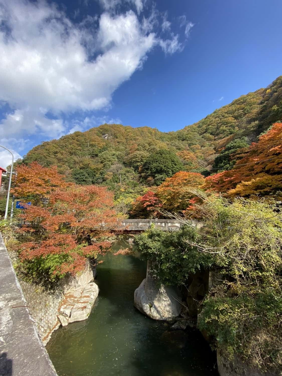 鳥取県日南町_紅葉_おすすめ_穴場_石霞渓_見ごろ_時期_駐車場