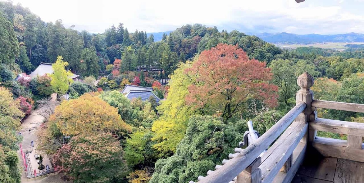 島根県安来市_紅葉_清水寺_お出かけ_オススメ_人気_お寺_三重塔