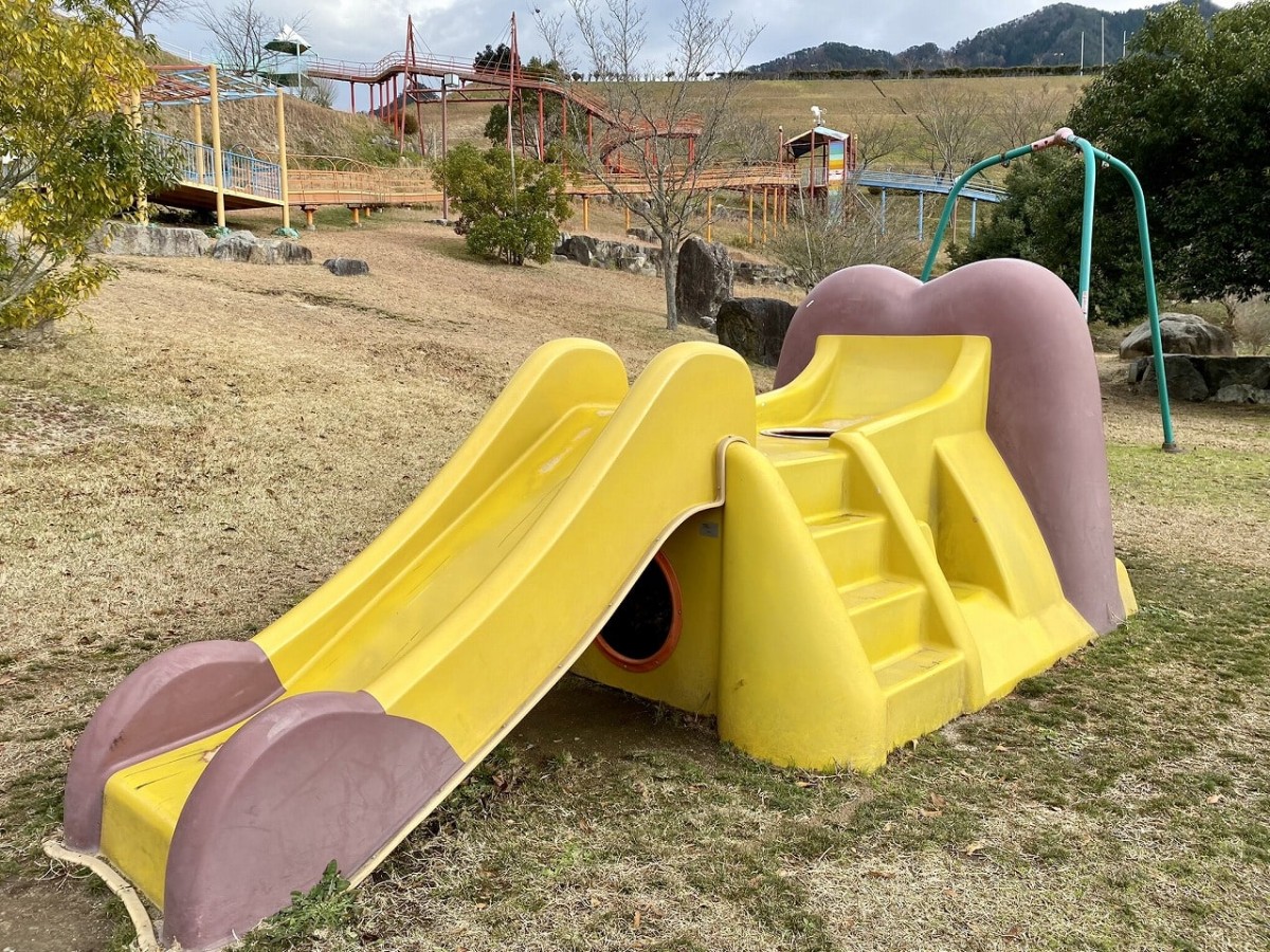 鳥取県鳥取市_用瀬町運動公園_家族_お出かけ_子連れ_ローラーすべり台_桜_花見_スポーツ