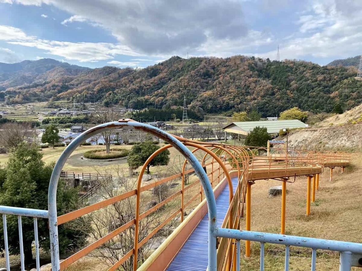 鳥取県鳥取市_用瀬町運動公園_家族_お出かけ_子連れ_ローラーすべり台_桜_花見_スポーツ