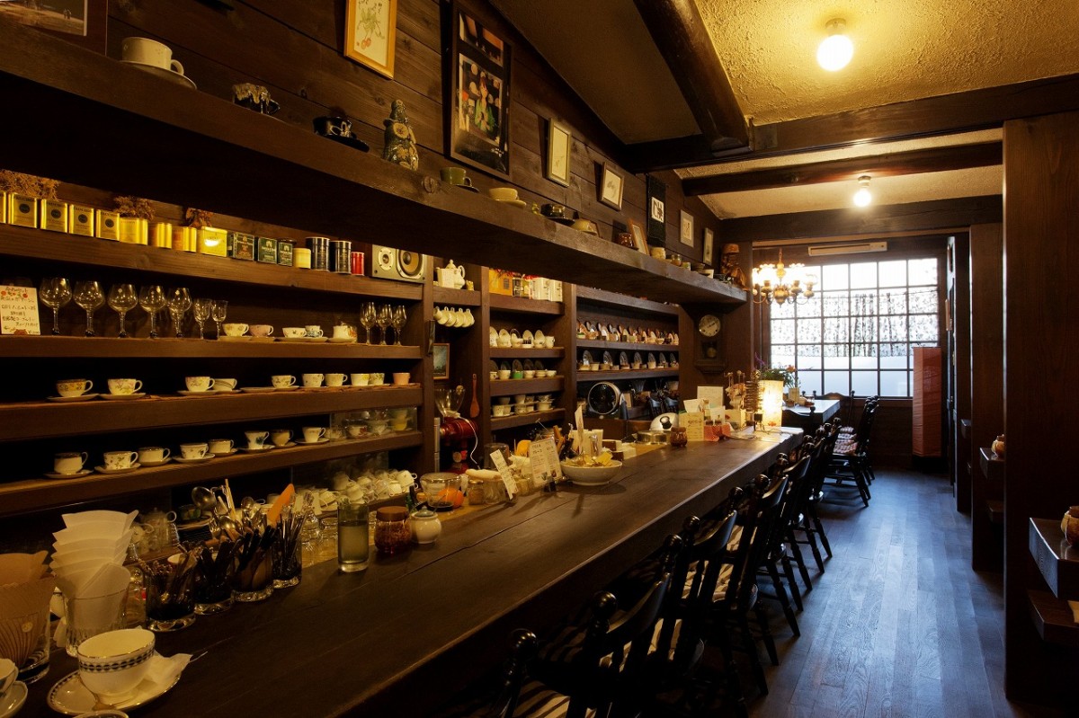 鳥取県米子市にある喫茶店『珈琲屋 吹野』の店内