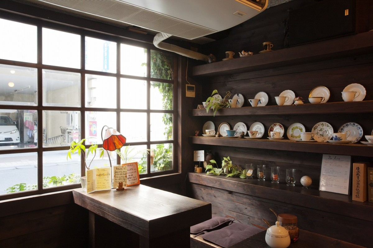 鳥取県米子市にある喫茶店『珈琲屋 吹野』の店内