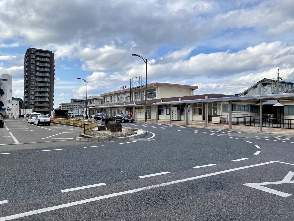 JR益田駅のロータリー