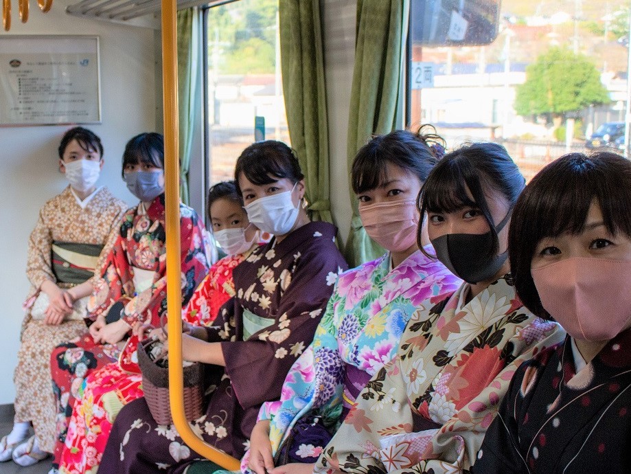 島根県雲南市で2022年4月1日に開催されるツアー「着物de散策 うんなん桜の旅」のイメージ