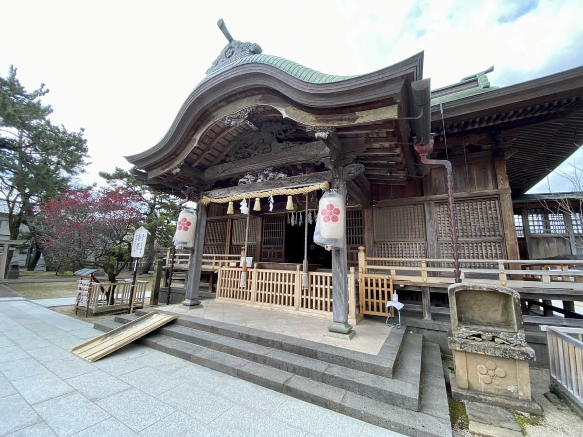 島根県松江市にある『白潟天満宮』、通称・天神さんの境内の様子