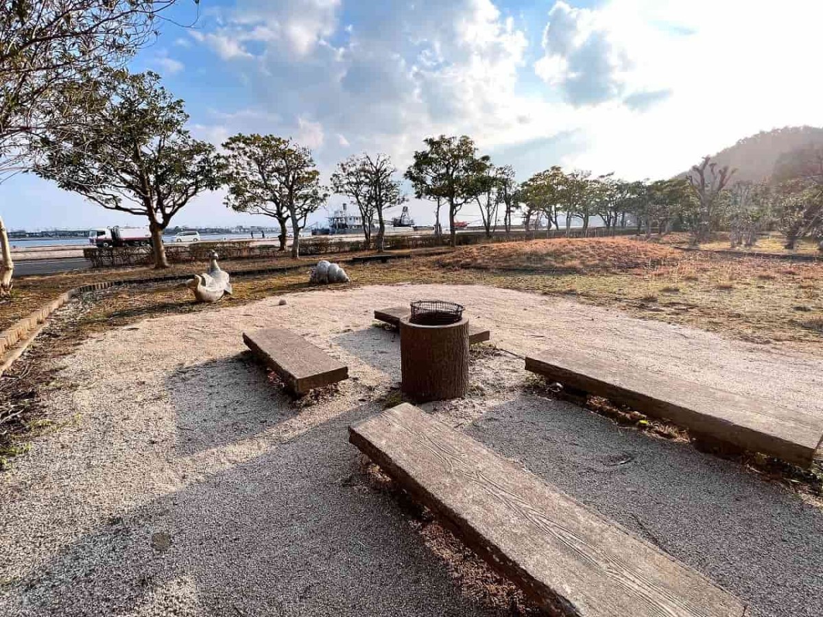 松江市美保関町の『小中村公園』の様子