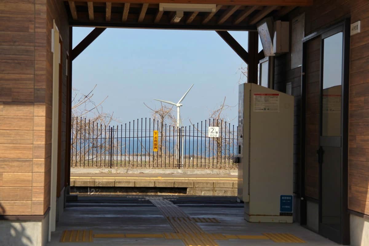 鳥取県大山町にあるJR山陰本線・大山口駅の様子