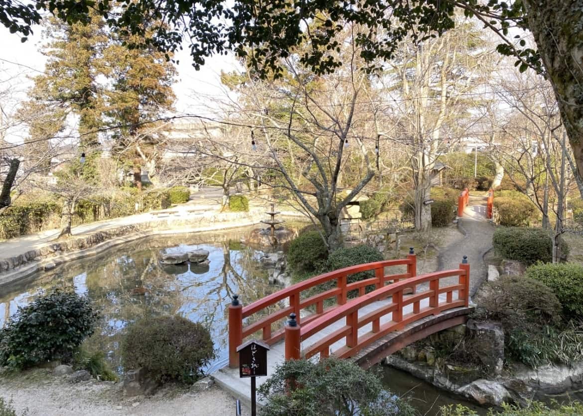 鳥取県倉吉市にある『打吹公園』の様子