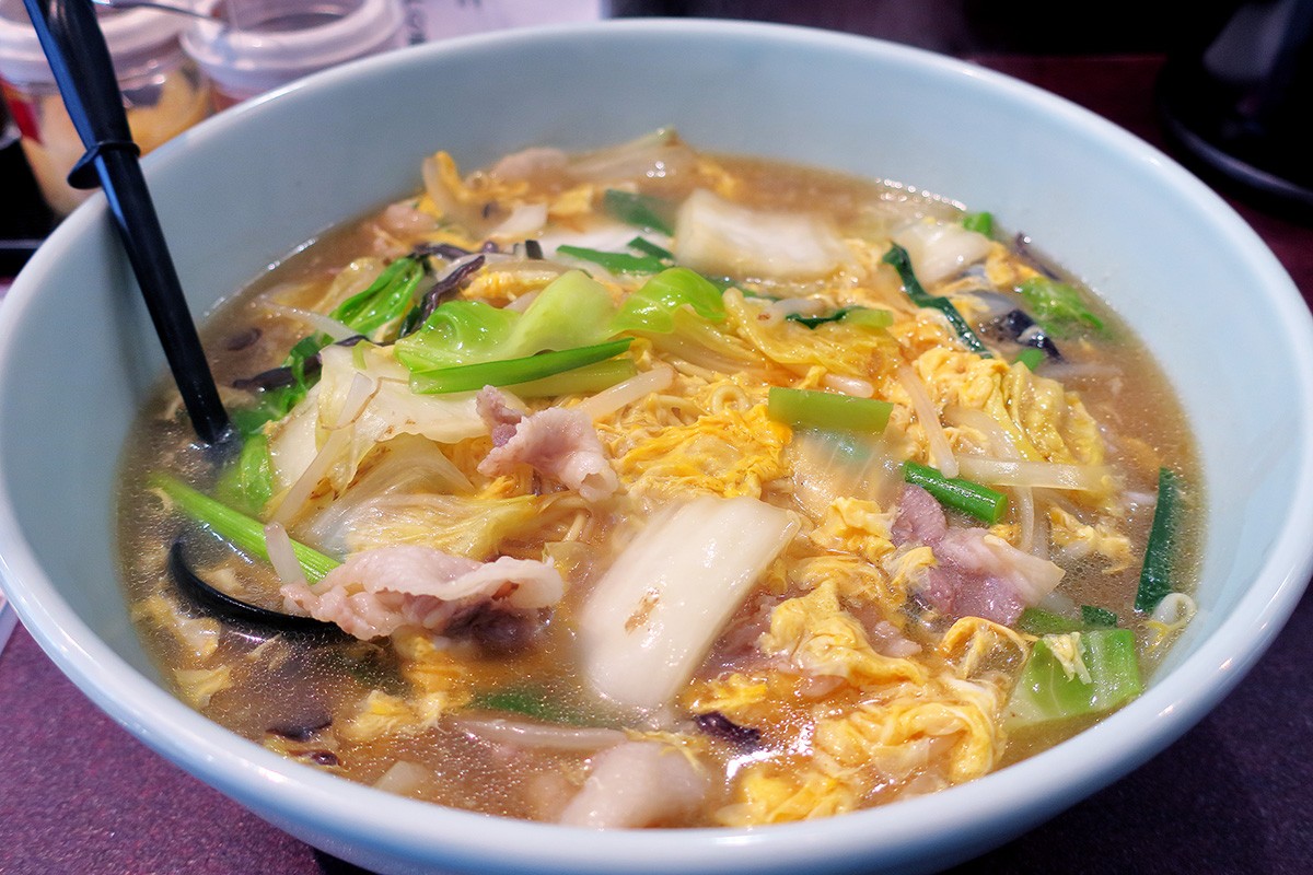 鳥取県日野町にある食事処『味処 四季』の名物料理「チャンポン麺」