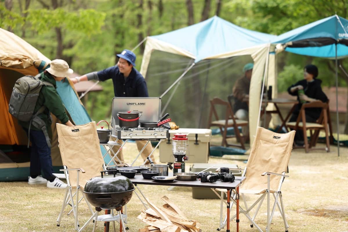岡山県真庭市の蒜山にオープンした「蒜山高原キャンプ場」のキャンプギア