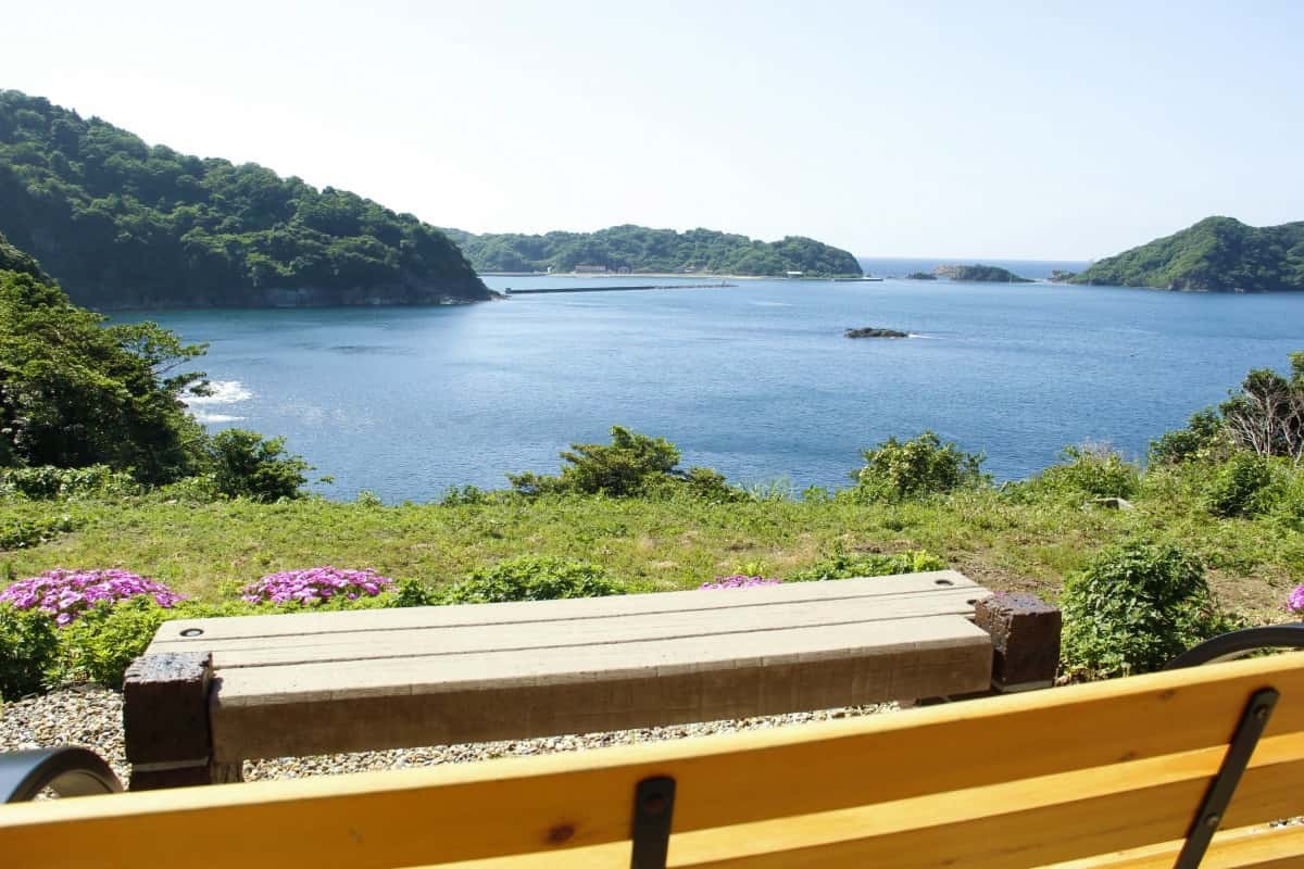 島根県松江市美保関町にあるフラワースポット『内田花園』の様子