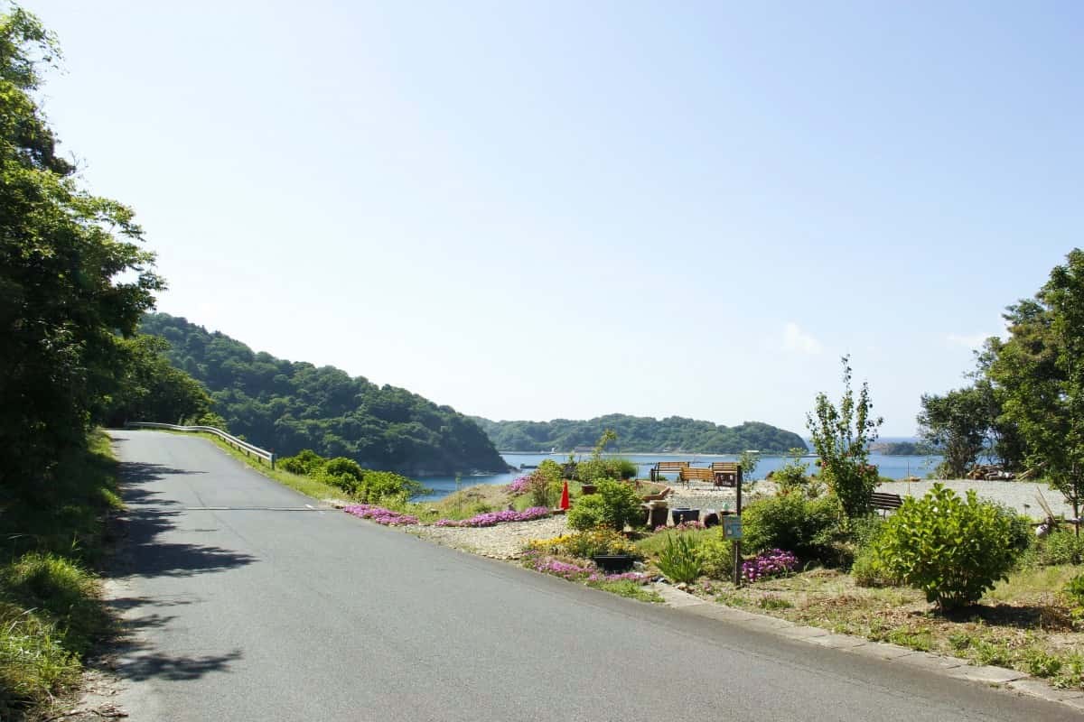 島根県松江市美保関町にあるフラワースポット『内田花園』の様子