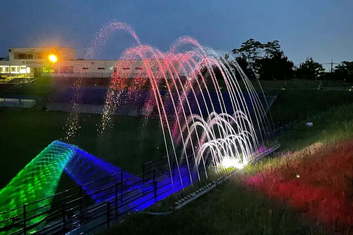 鳥取県のプロサッカークラブ「ガイナーレ鳥取」の夜宴スタジアム