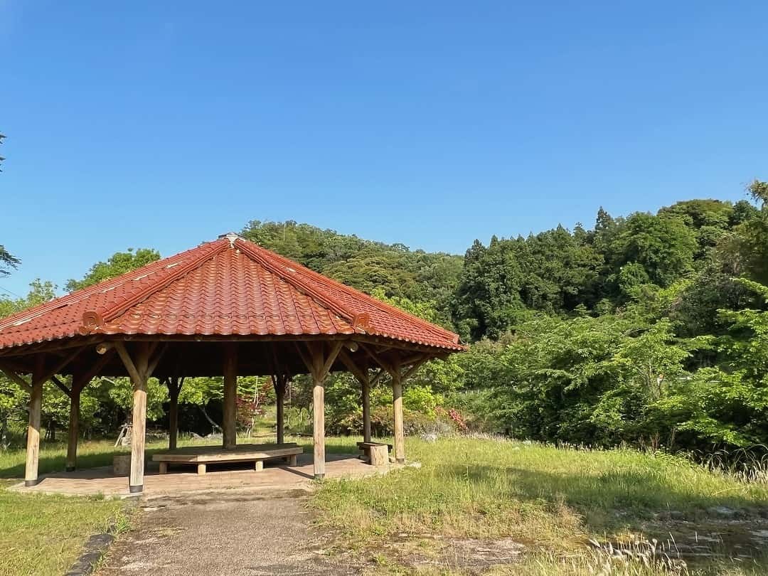 鳥取県西伯郡南部町にある『新宮谷公園』の様子