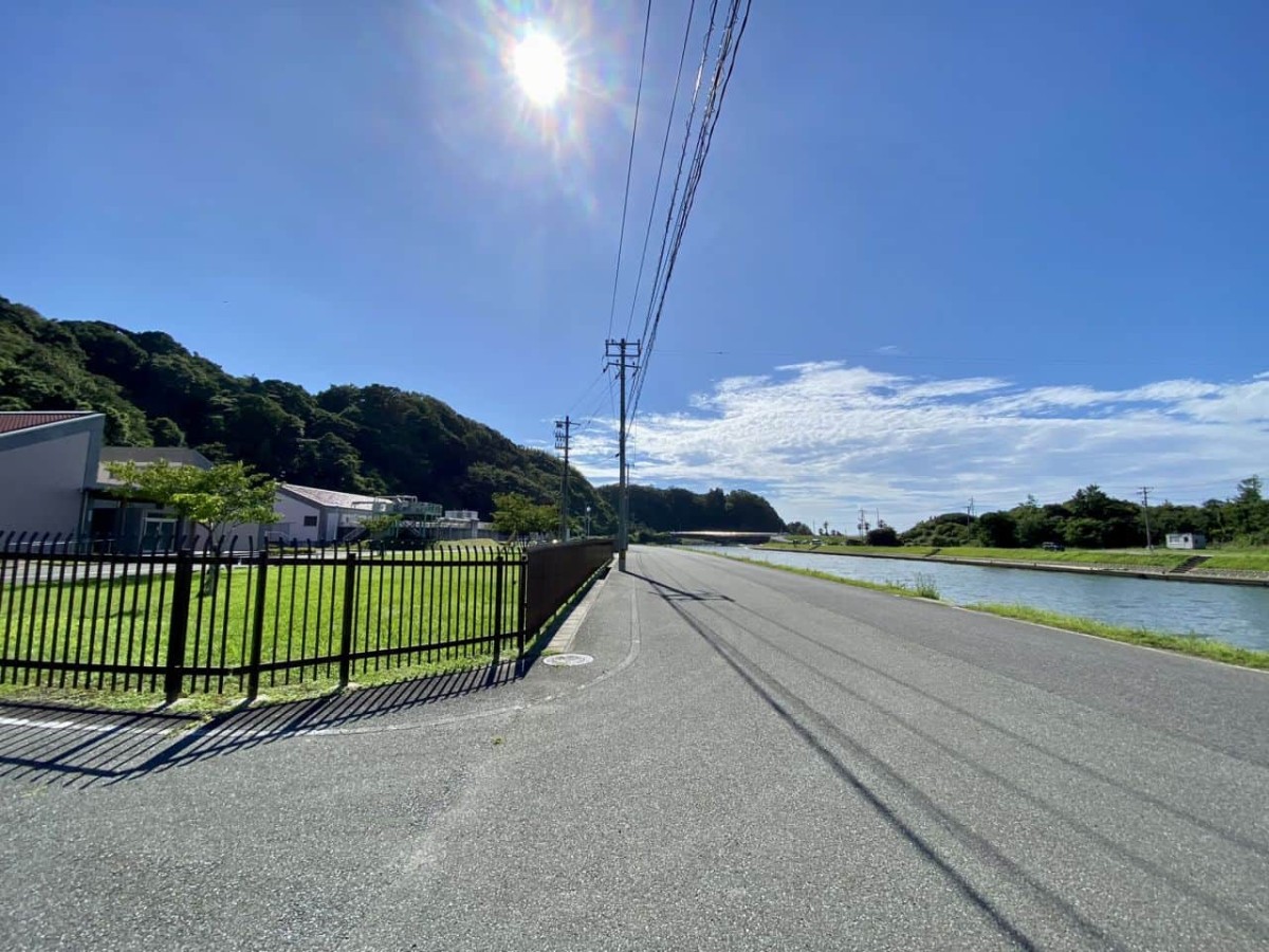 浜田市のマンホールが設置されている浜田国府浄化センター付近の様子