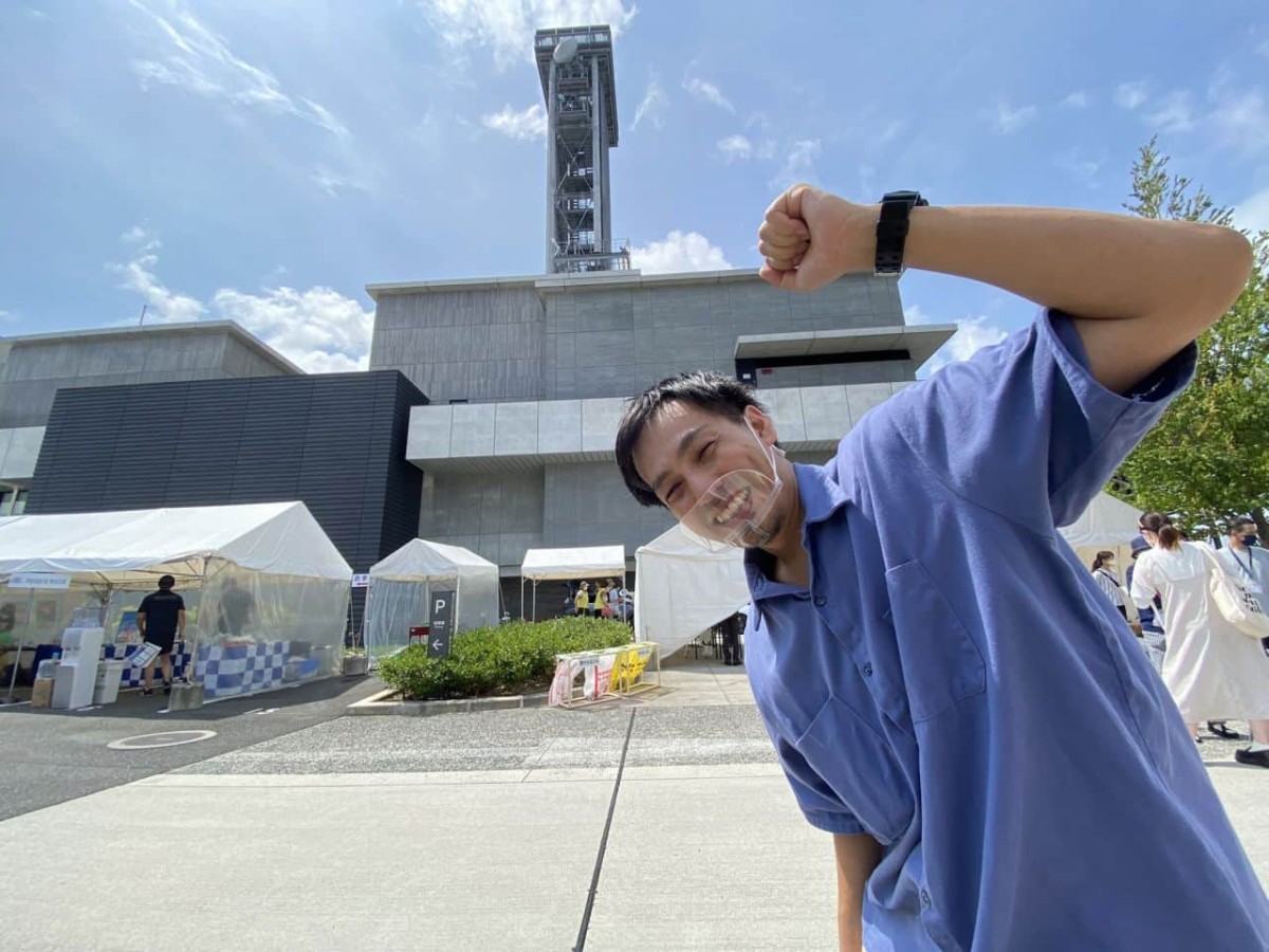 TSKエリ8祭りにやってきた編集部いしやん