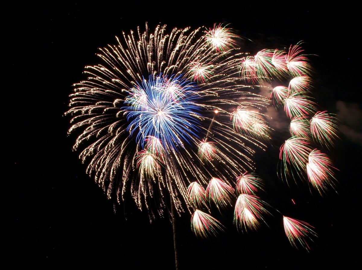 米子市の米子港周辺で開催される名物花火大会「米子がいな祭2022」の過去開催時の様子