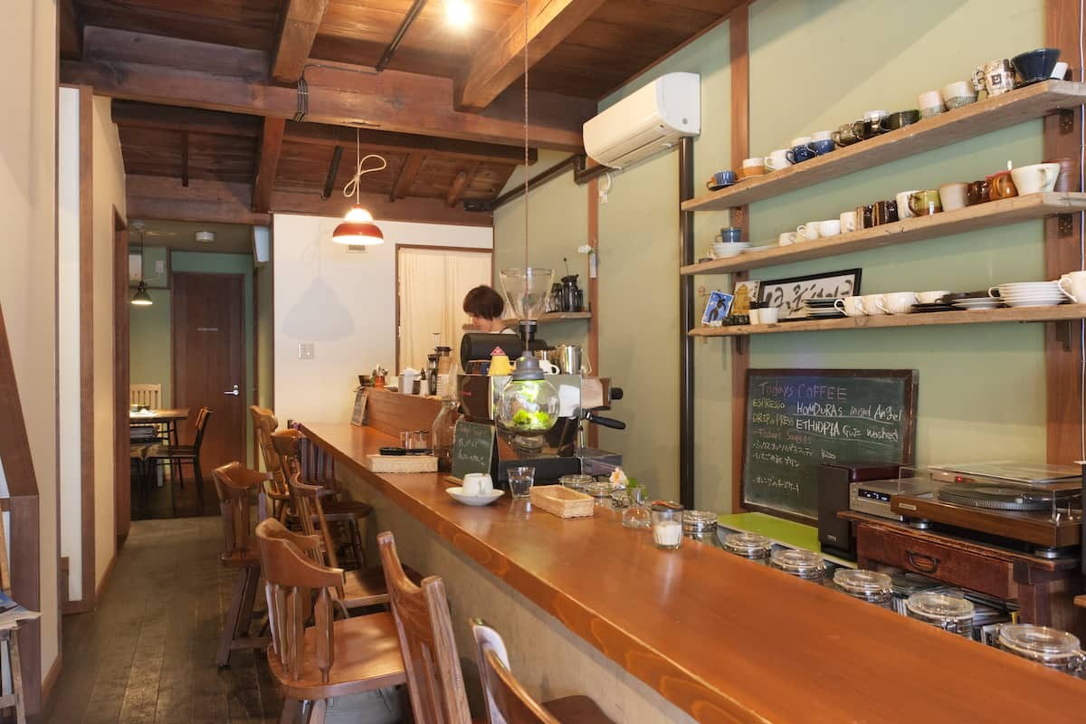 島根県松江市のコーヒー専門店『IMAGINE.COFFEE』の店内