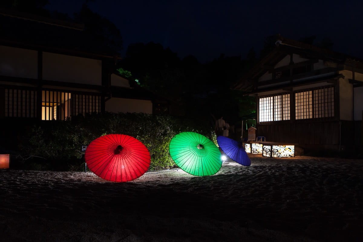 島根県松江市で開催される『松江水燈路』の様子
