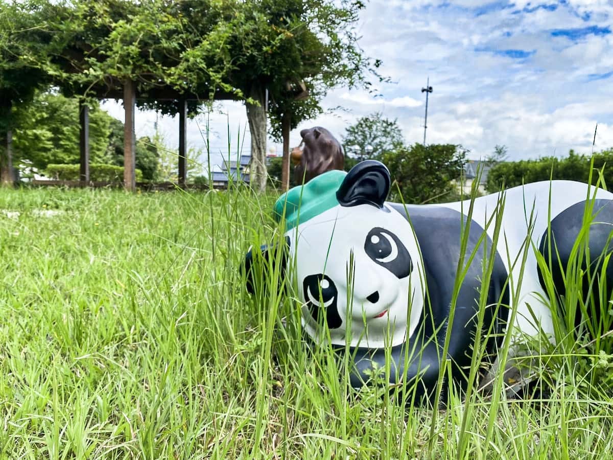 島根県松江市浜乃木にある『国尾公園』のパンダ遊具