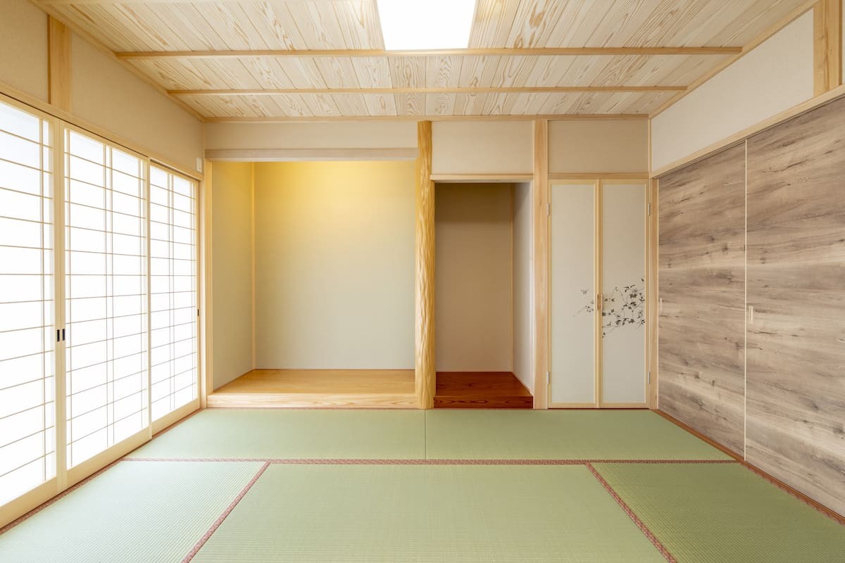 鳥取県西伯郡のおすすめ工務店「藤原建築工務店」による新築事例の和室