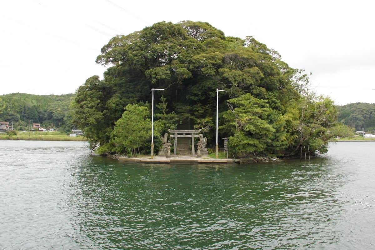 島根県松江市竹矢町にある『手間天神社』の様子