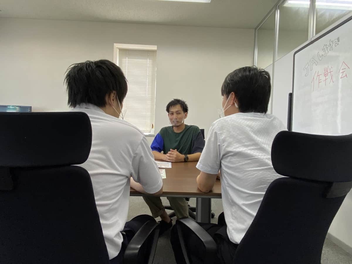 JAしまねの「住宅ローン」取材中の様子