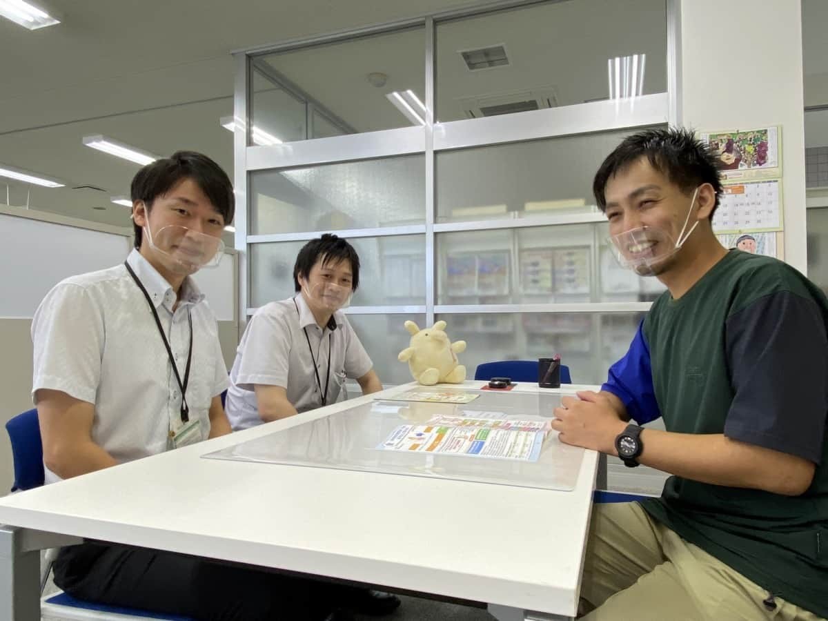 JAしまねの「住宅ローン」取材中の様子