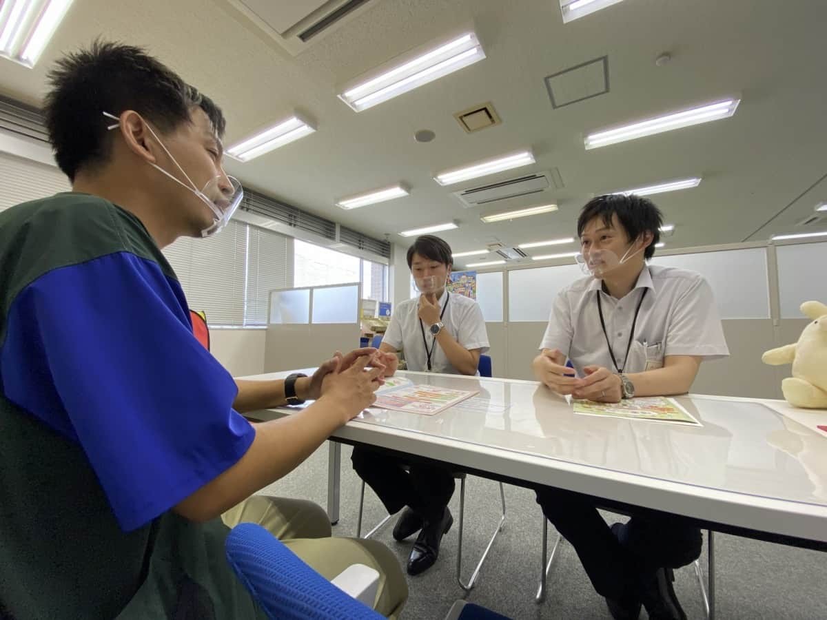 JAしまねの「住宅ローン」取材中の様子