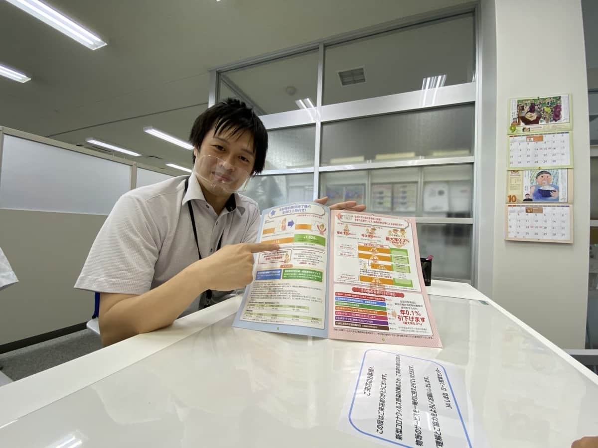 JAしまねの「住宅ローン」取材中の様子