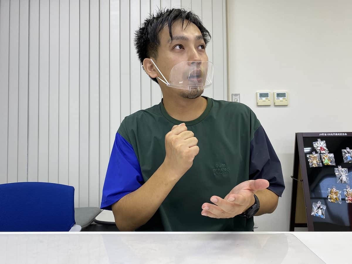 JAしまねの「住宅ローン」取材中の様子
