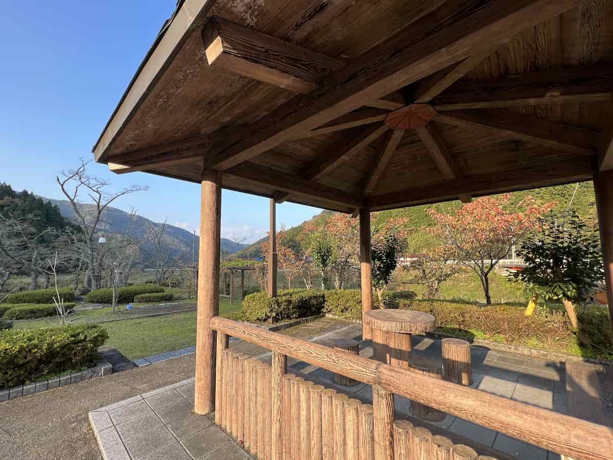 鳥取県鳥取市鹿野町にある『花巻公園』の様子