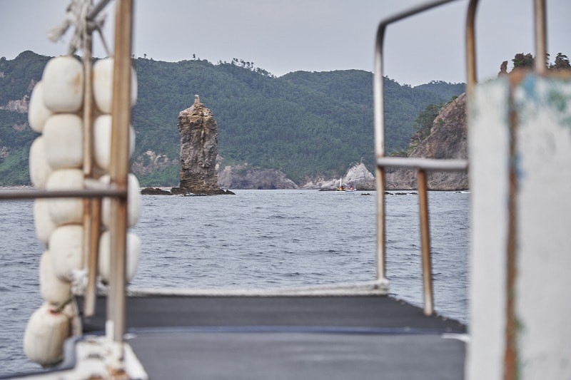 島根県隠岐諸島・隠岐の島町の観光名所『ローソク島』