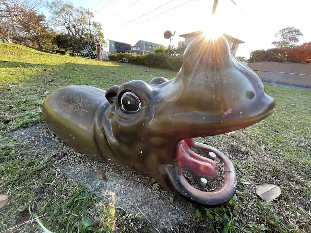 鳥取県境港市の『上道東１号公園』のカバ