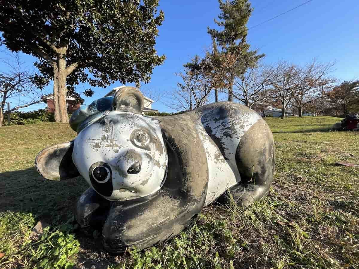 鳥取県境港市の『上道東１号公園』のパンダ