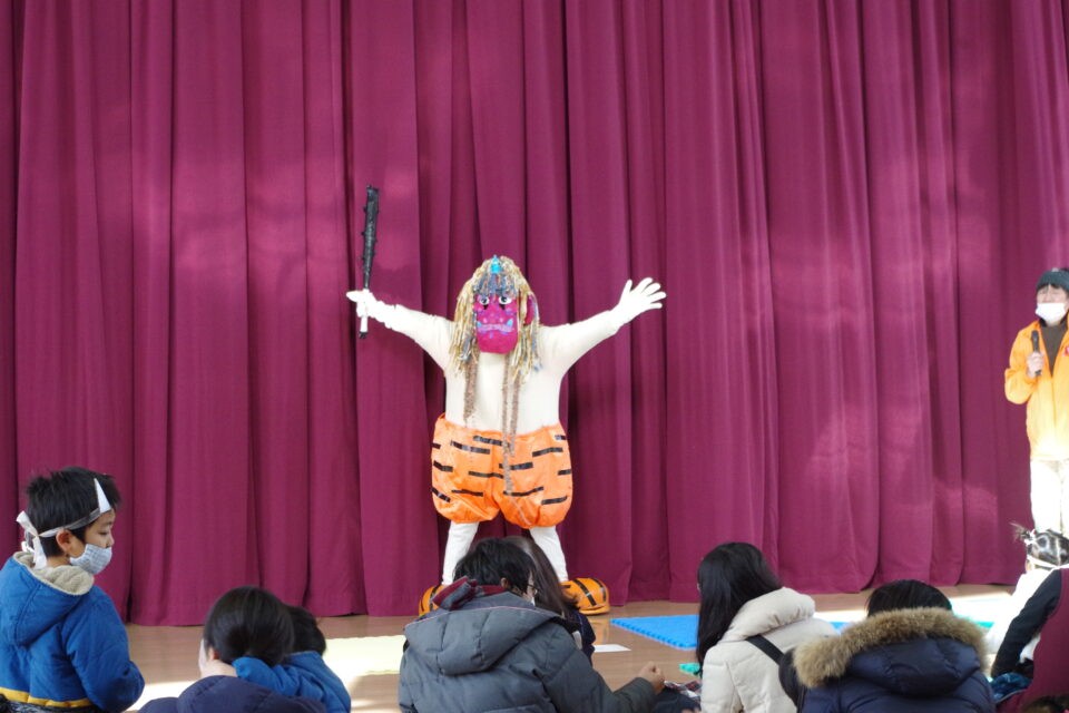 鳥取県鳥取市のイベント「鬼さんと遊ぼう！」の過去開催時の様子