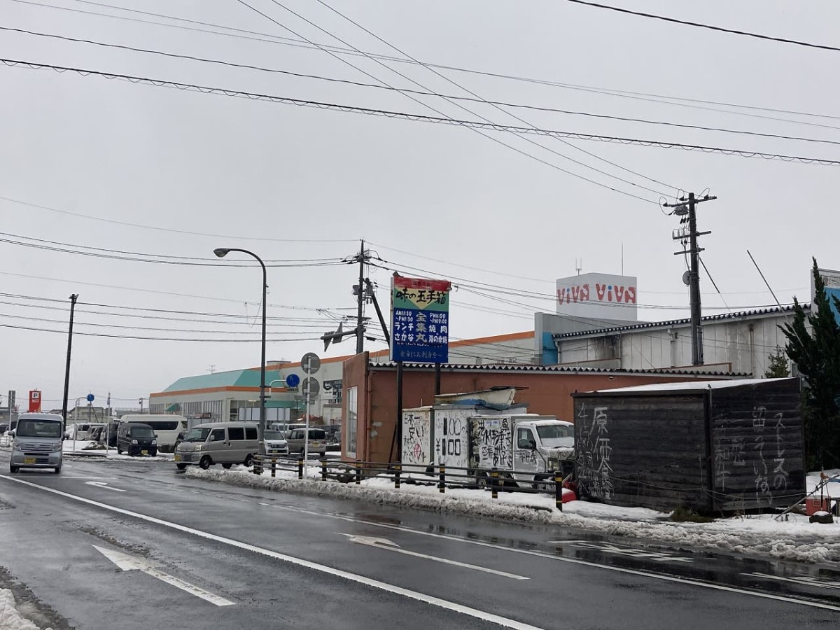 出雲市平田町にあった海鮮料理店『味の玉手箱』の廃墟