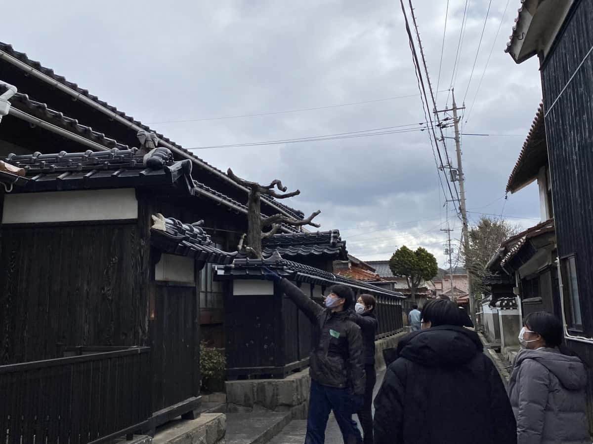 島根県江津市都野津町の町並み