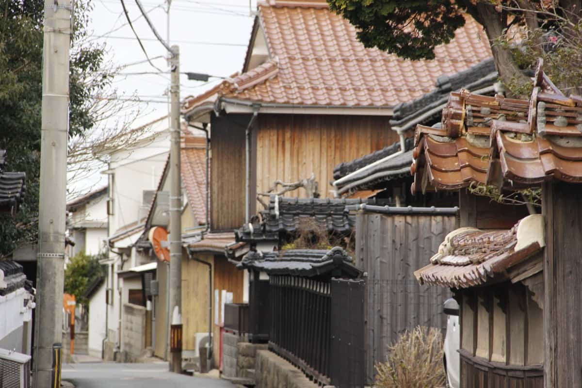 島根県江津市都野津町の町並み