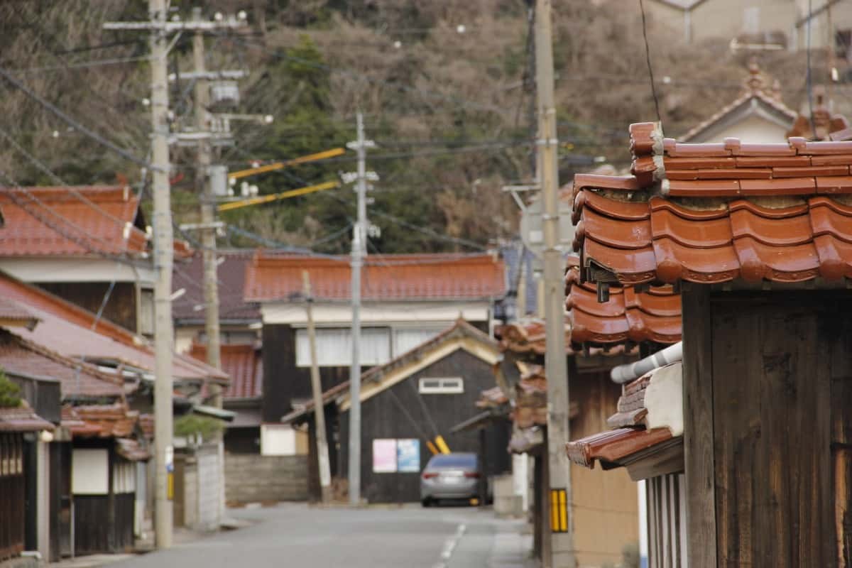 島根県江津市都野津町の町並み