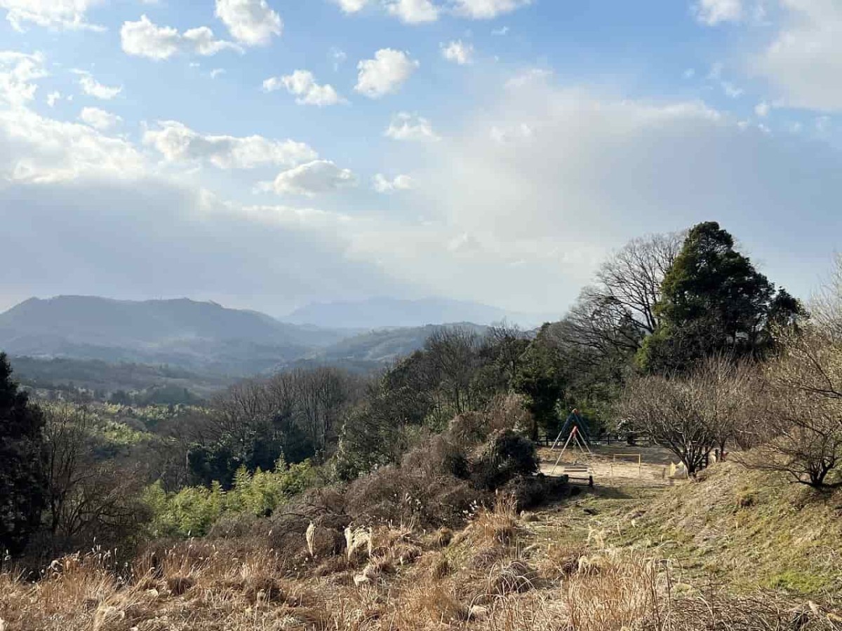 島根県松江市玉湯町の大谷地区にある『城床ふるさと公園』の様子