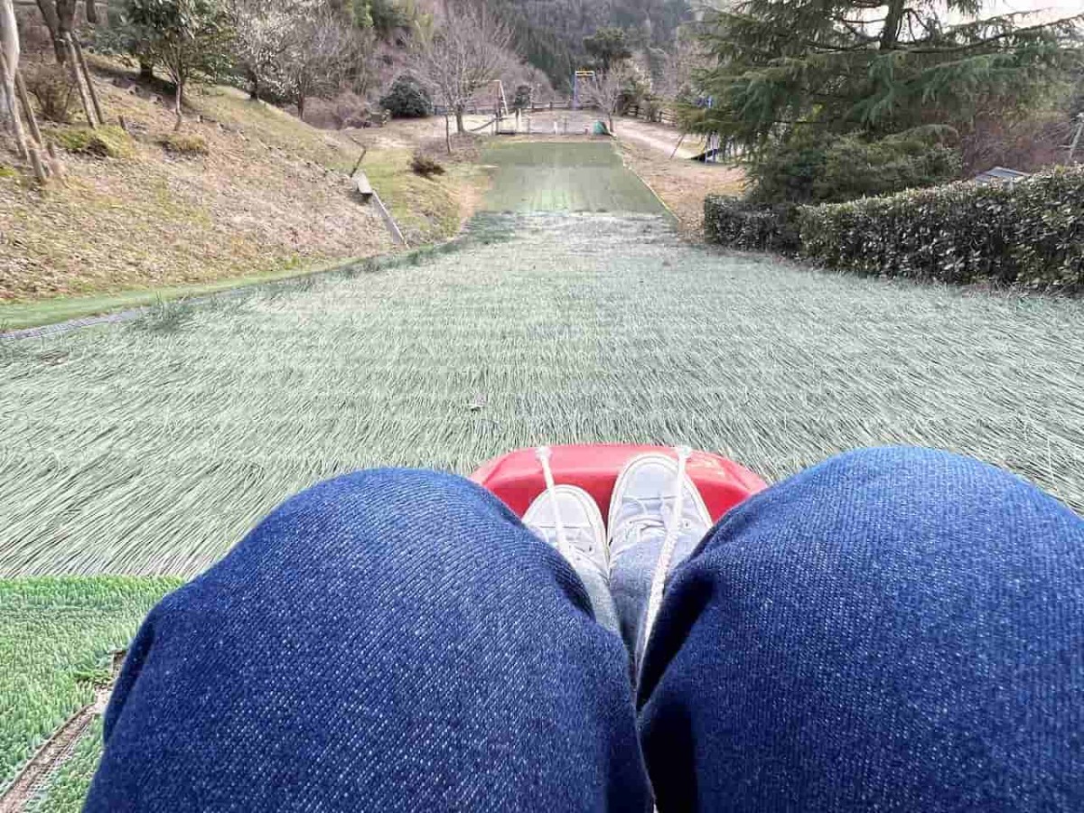 島根県松江市玉湯町の大谷地区にある『城床ふるさと公園』の様子