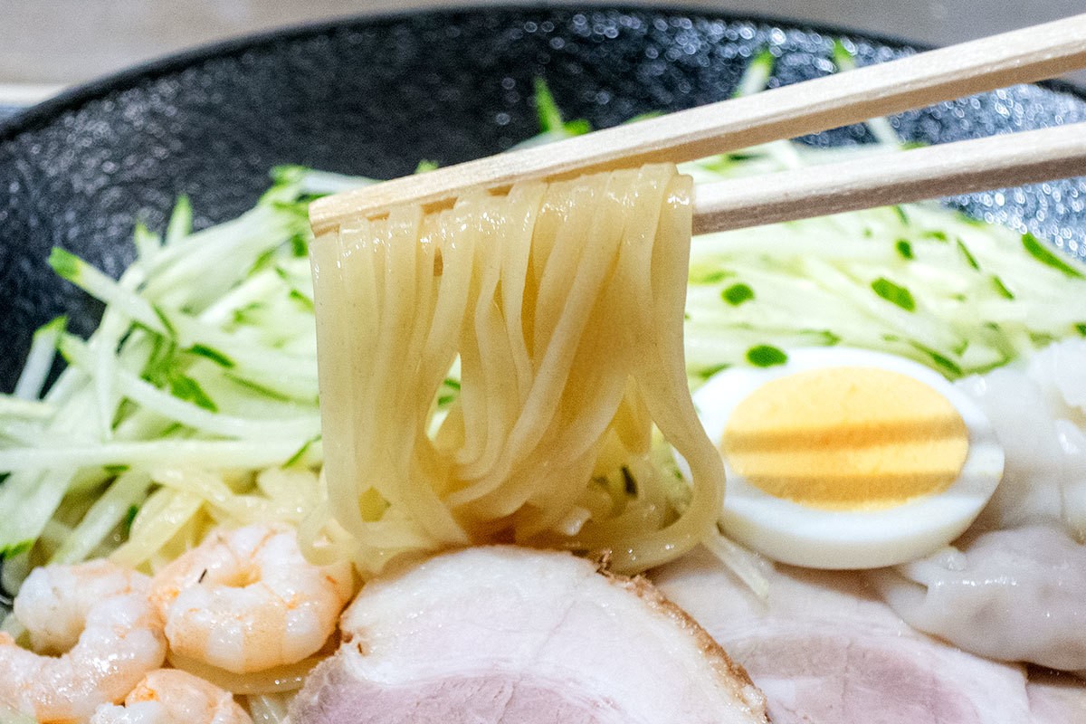 松江市菅田町の「お好み焼きひろしま」の「呉冷麺」