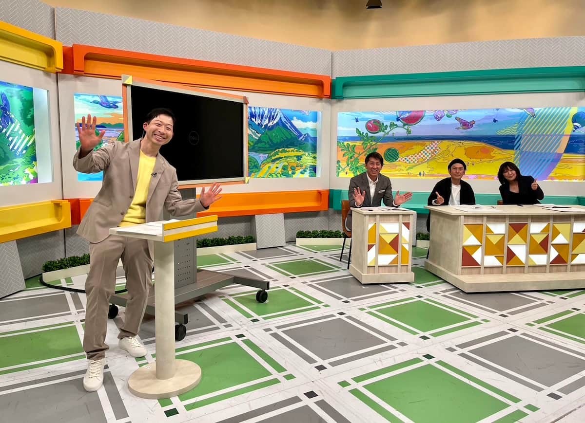 2023年4月から日本海テレビで放送が始まる夕方の新ローカル番組「おびわんっ！」のスタジオ